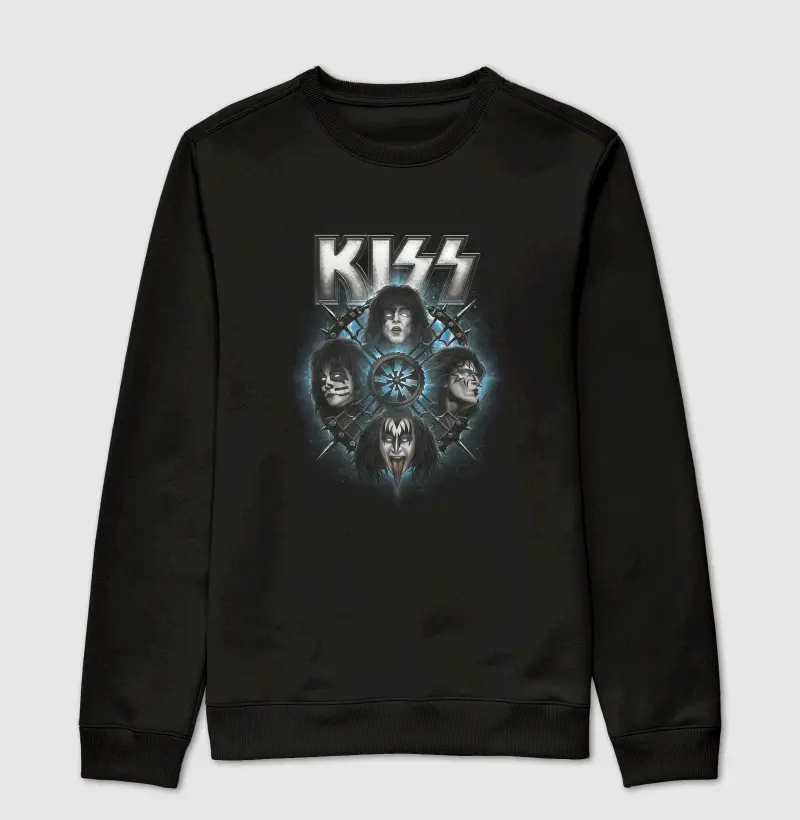 Kiss- Suéter Moletom
