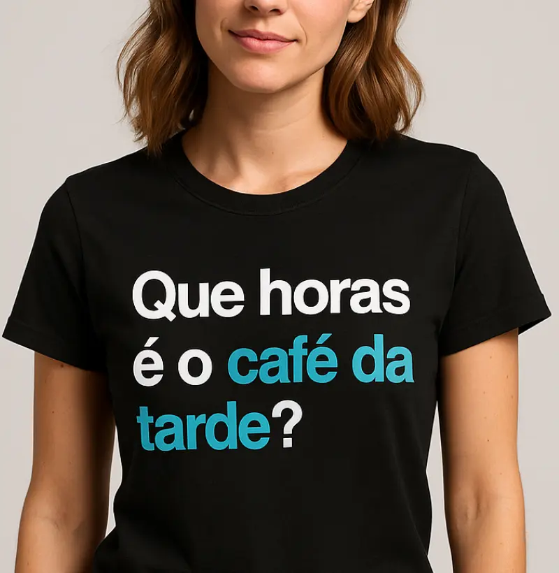 Que horas é o café da tarde?