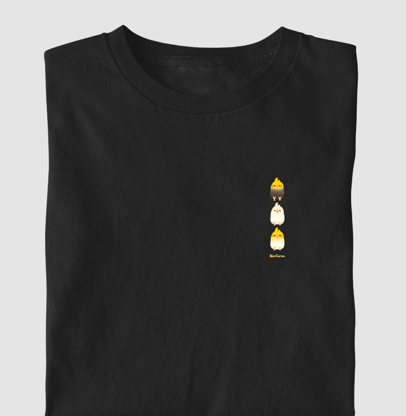 Trio Mutações Calopsita Minimalista Criativa