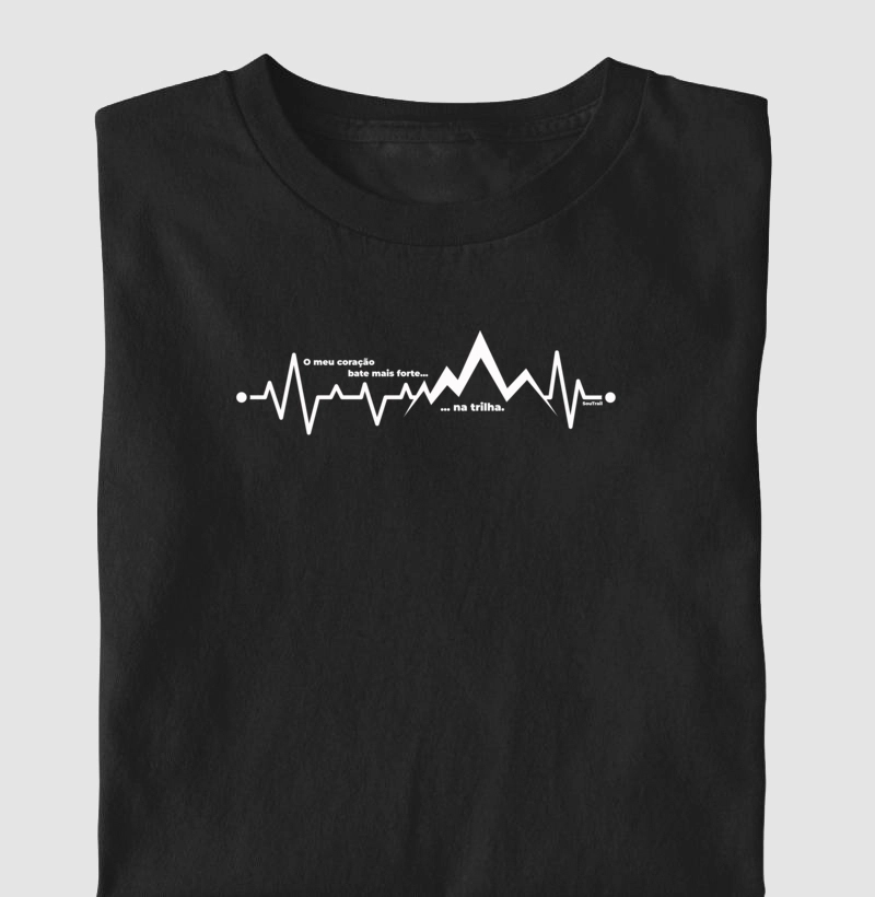Camiseta O meu coração bate mais forte na trilha V2