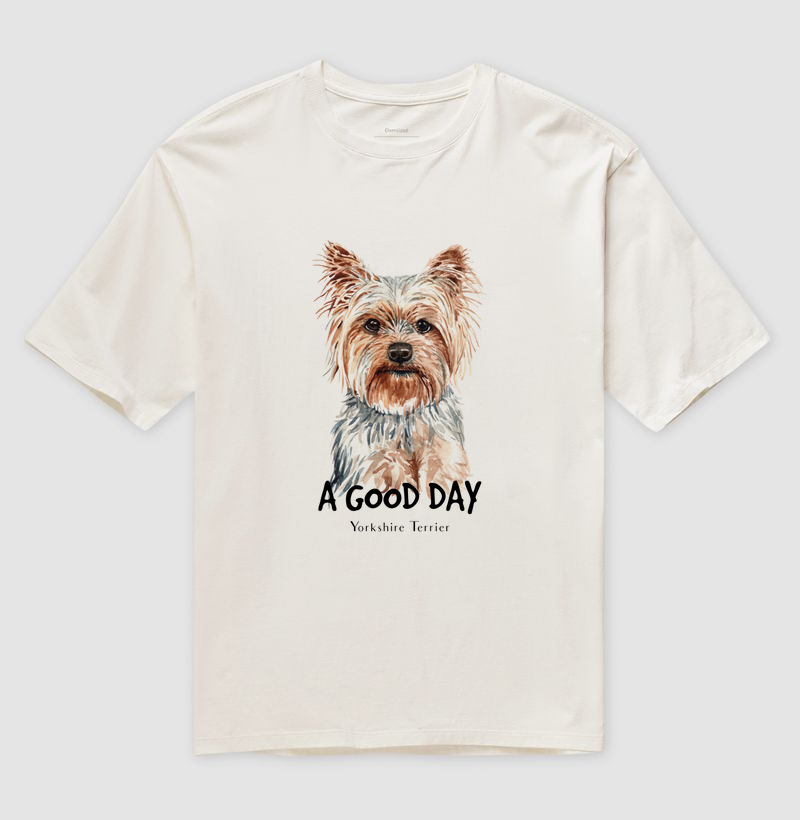 Camiseta Oversized Yorkshire A Good Day