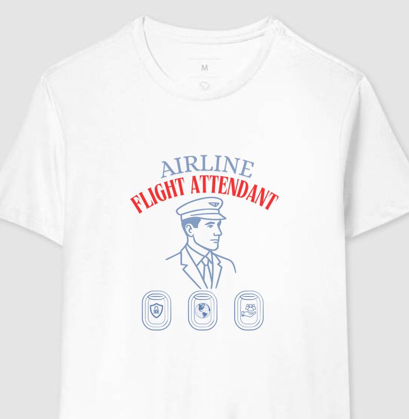 CAMISETA FLIGHT ATTENDANT