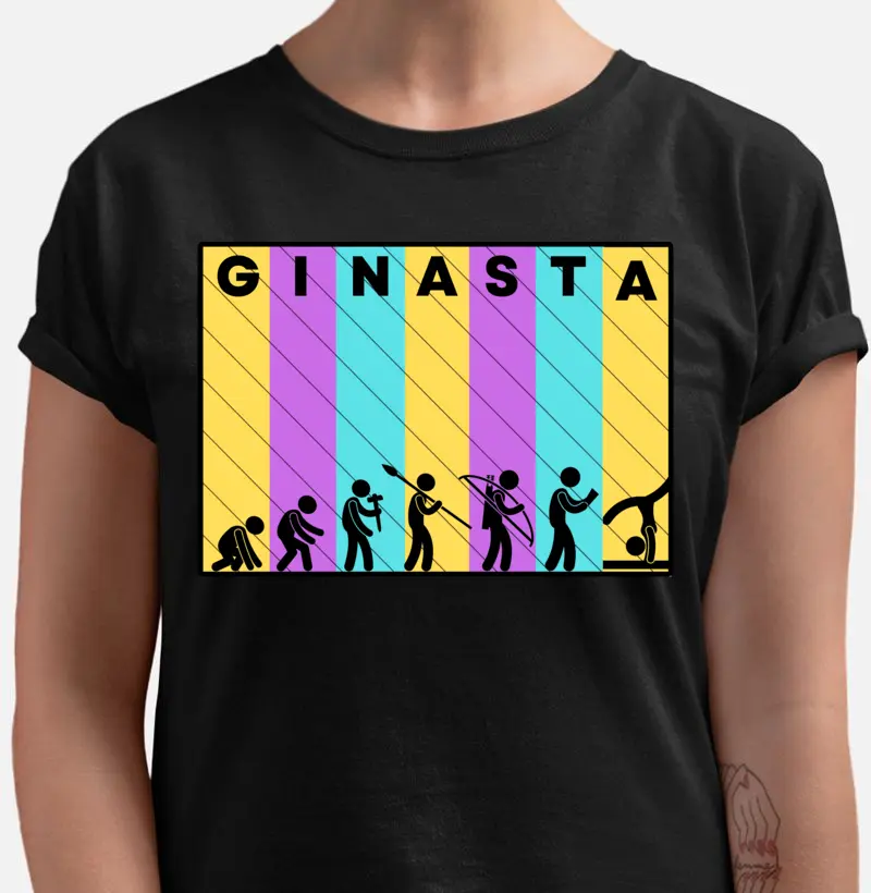 Camiseta Ginastica Artistica - Evolução