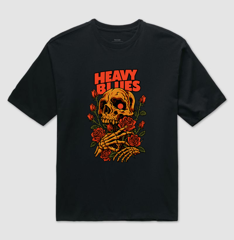heavy-blues-skull-roses-rock-vintage
