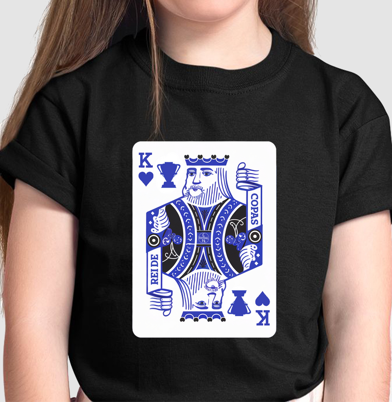 Camiseta Infantil Rei de Copas