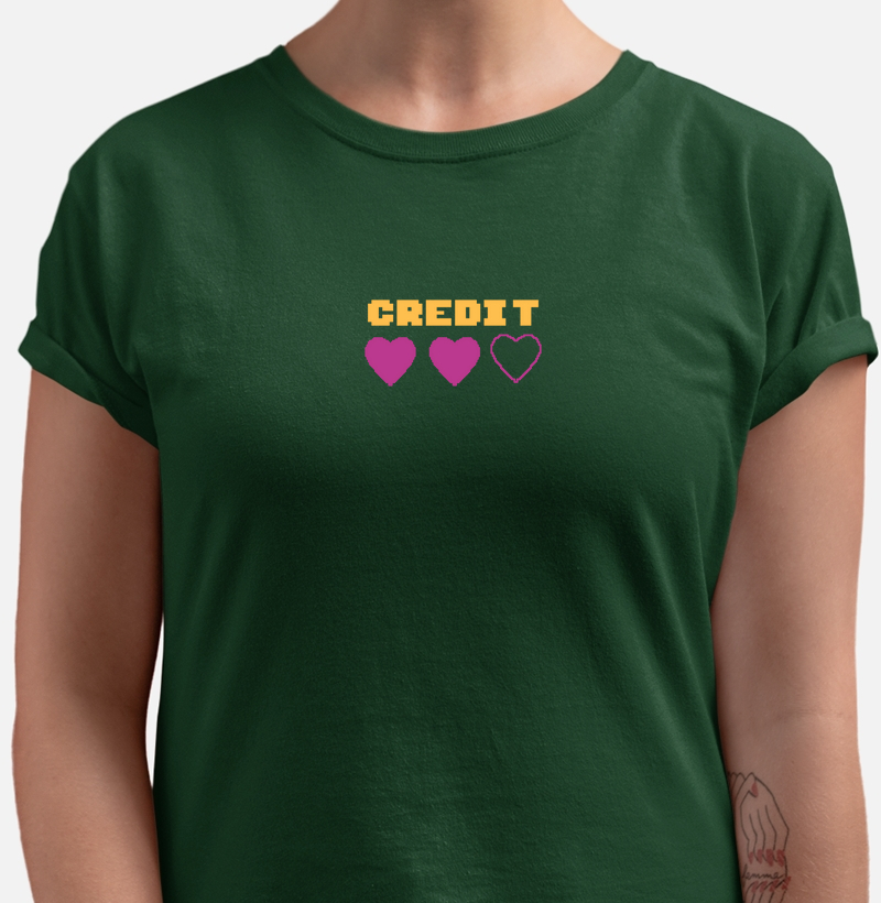 Camiseta “Credit Hearts”