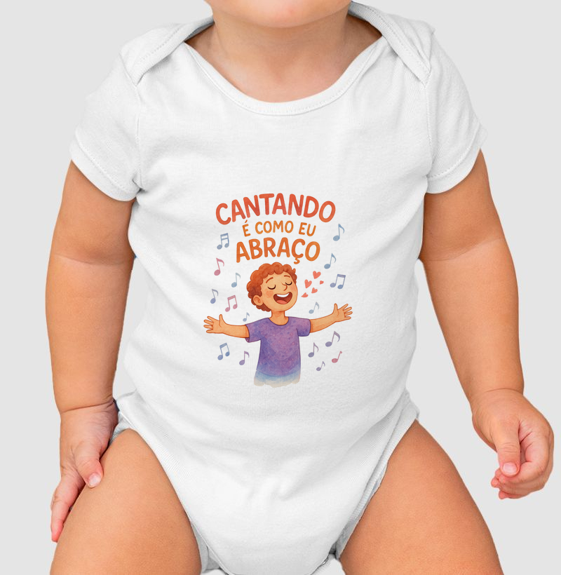 Cantando é como eu abraço