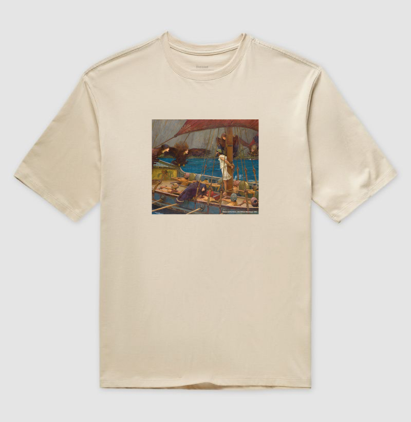 Camiseta A Tentação de Ulisses — O Canto das Sereias (Odisseia)