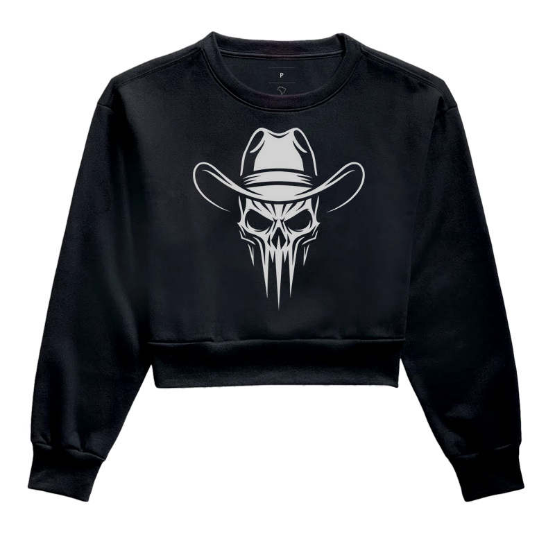 Cropped Moletom country punisher magnata556