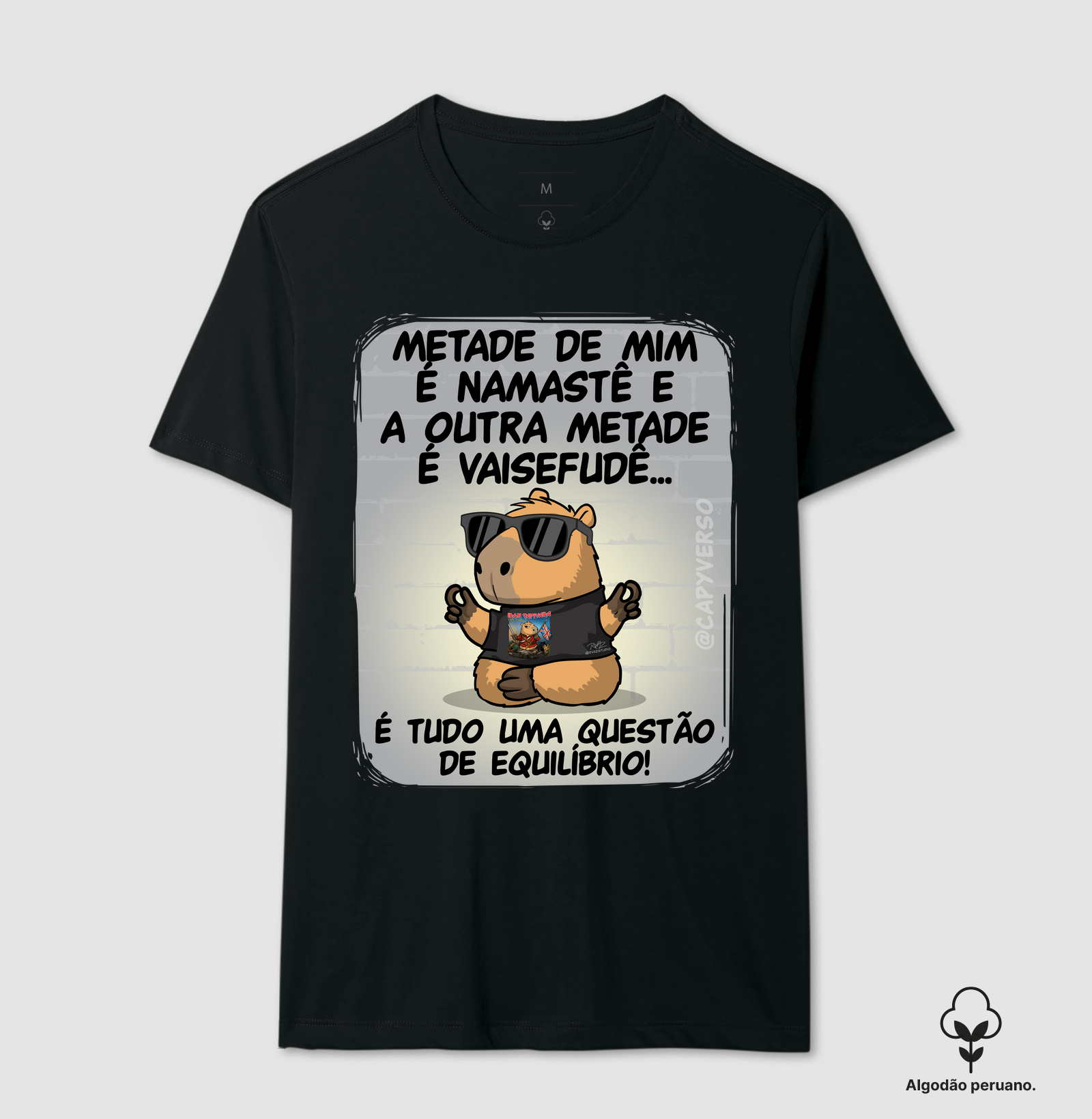 Camiseta Capivara Namastê