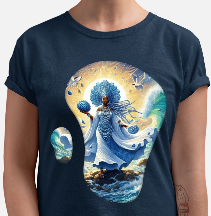 Camiseta 100% Algodão - Yemanjá