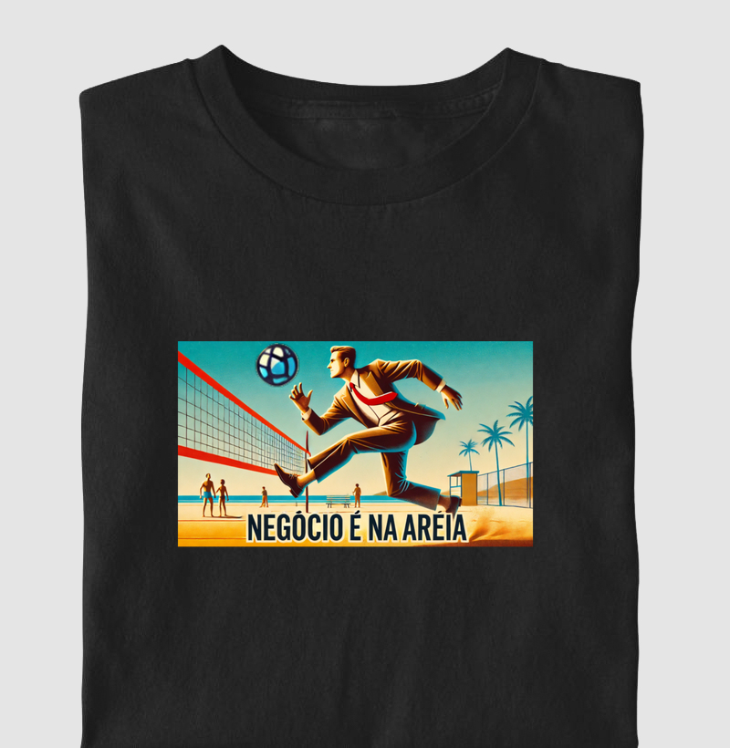 Estampa Negócio é na Areia