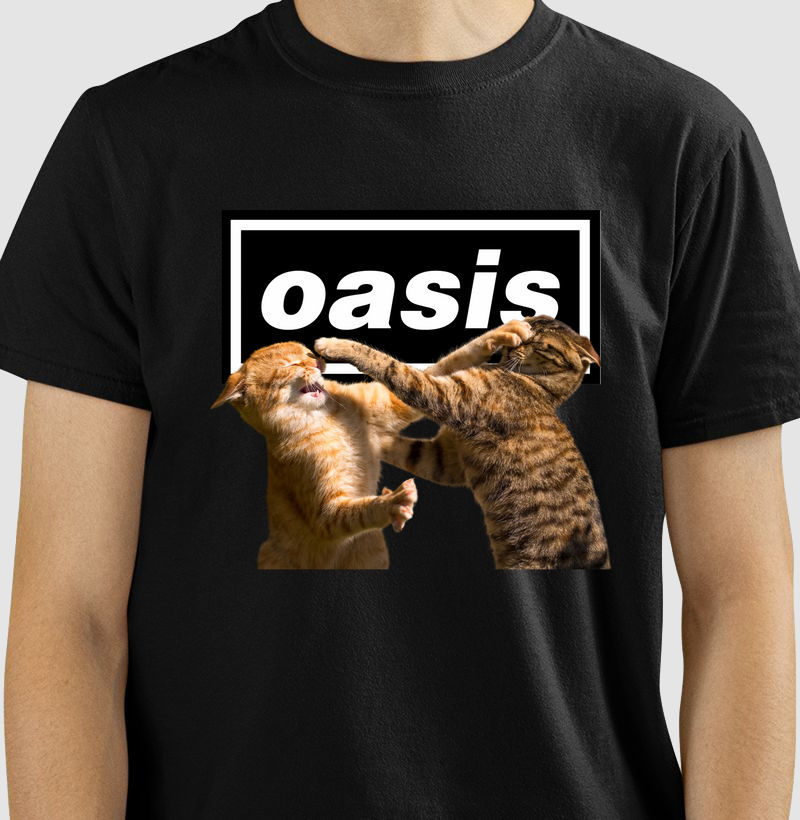 Camiseta Oasis Gatinhos