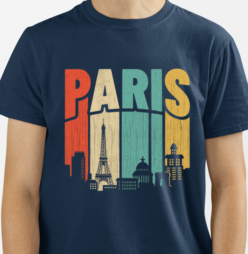 Camiseta Masculina - Paris