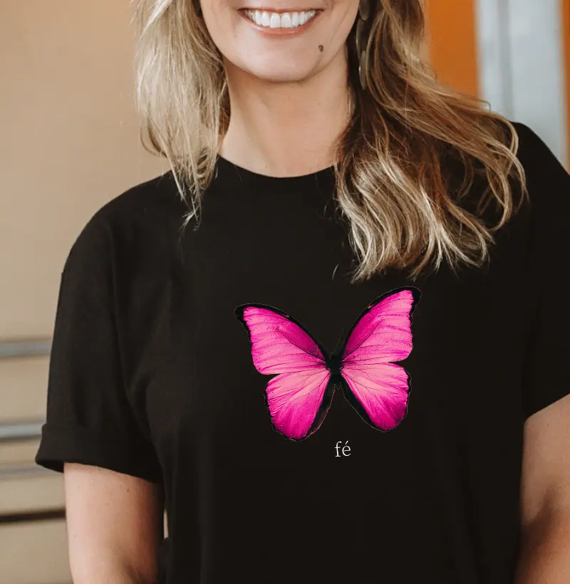 Fé - Borboleta Rosa
