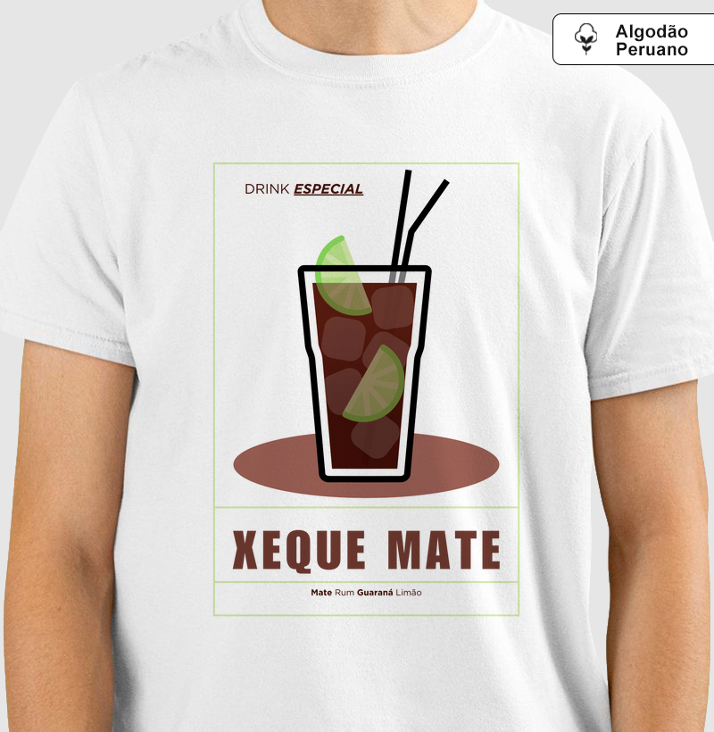 Camiseta Algodão Peruano Xeque Mate