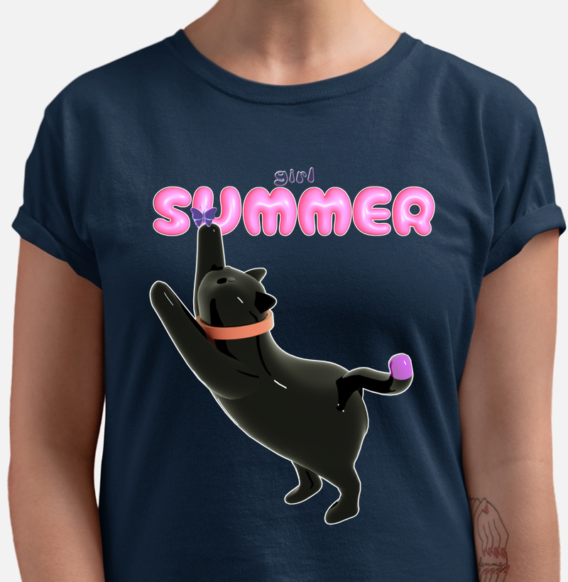 Camiseta ReservaINK Cat Summer