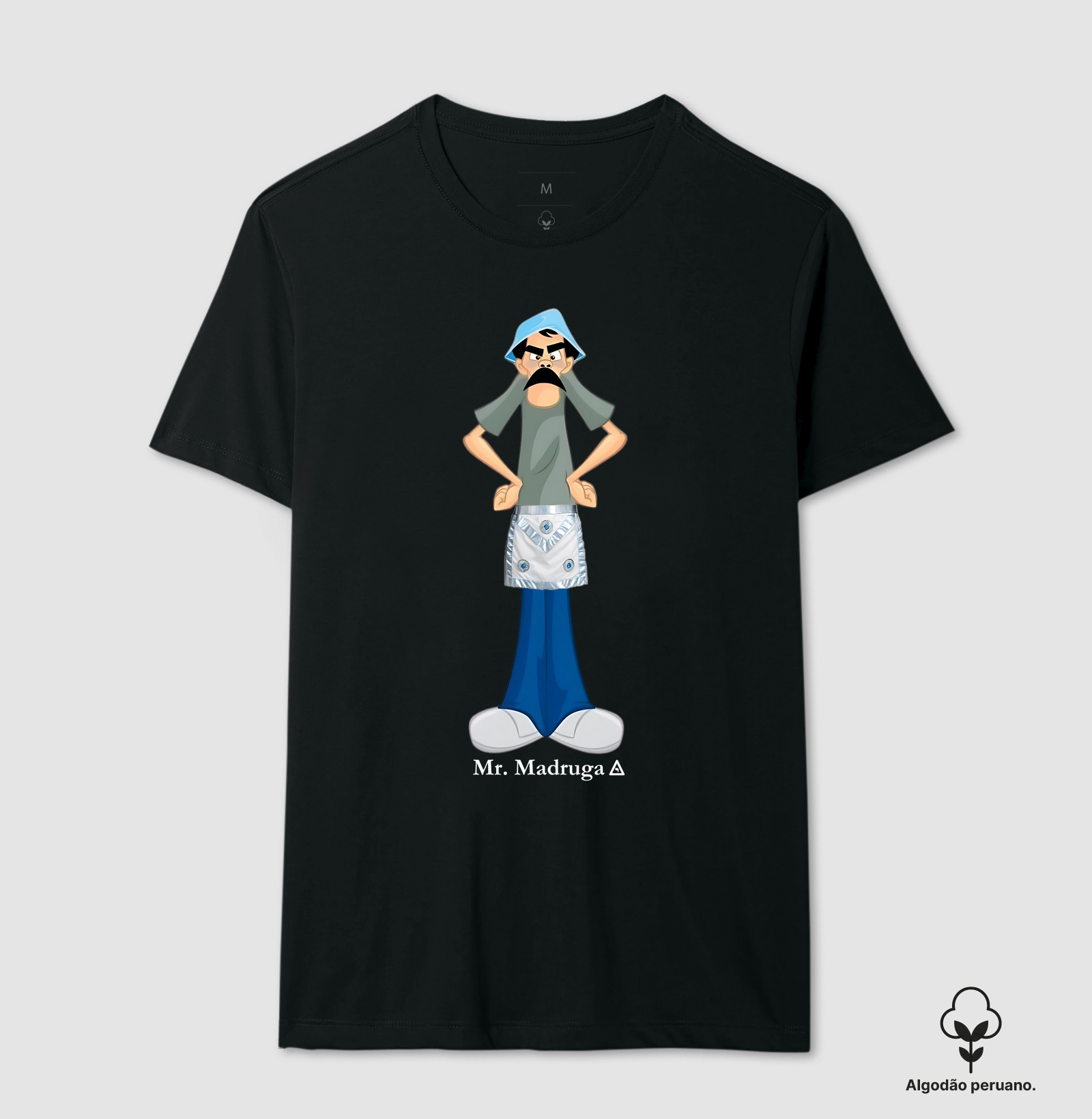 Camiseta Algodão Peruano Mr. Madruga de Avental 3 - Mr. GADU