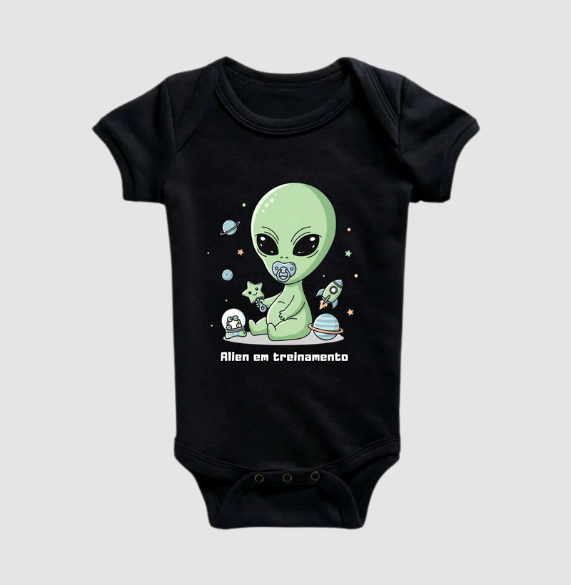Camiseta Infantil Alien em Treinamento