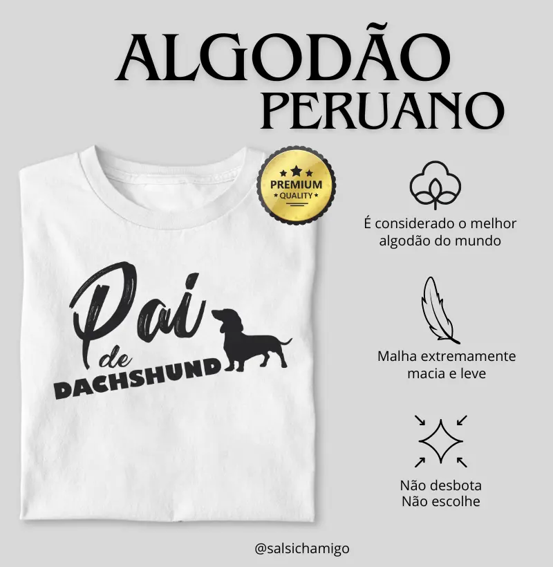 Pai de dachshund [Algodão peruano]
