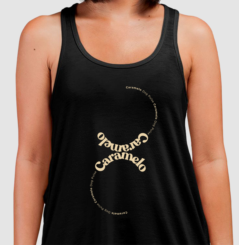 Camiseta Regata Dog Pulse – Caramelo Clássico