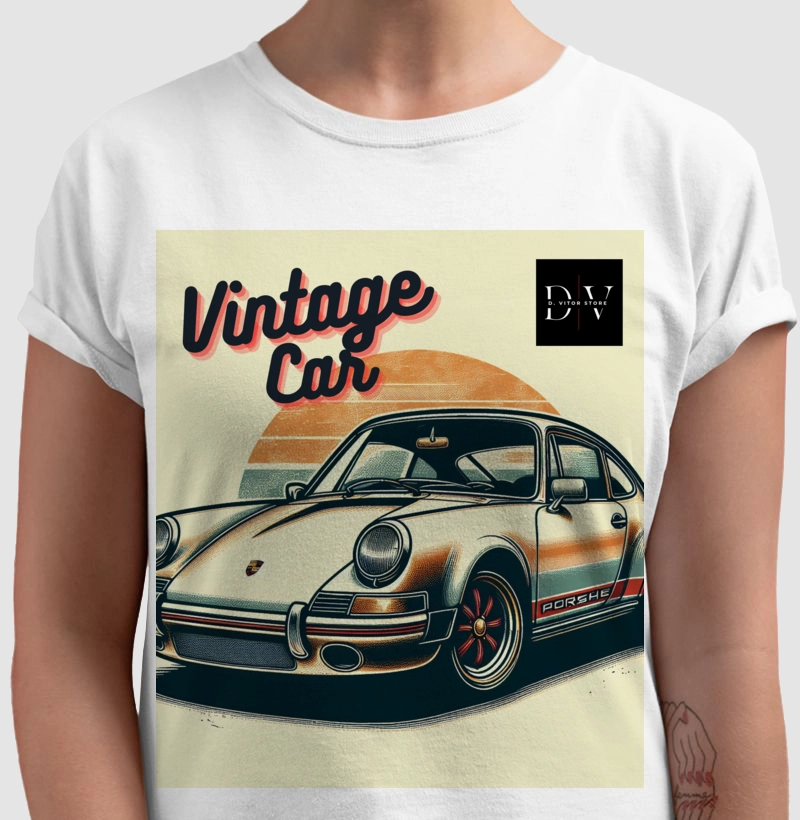 Camiseta T-shirt D. VITOR STORE - Vintage Car Porshe 02