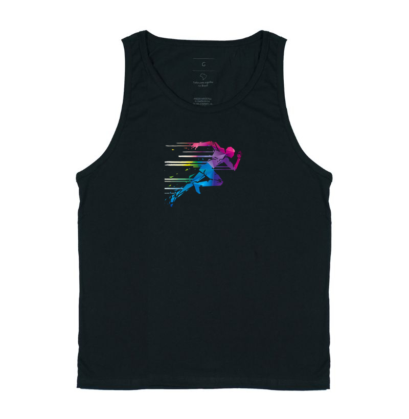 Camiseta Silhueta Mulher Corredora