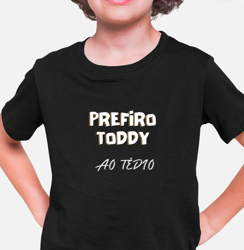 Camiseta infantil/ prefiro Toddy
