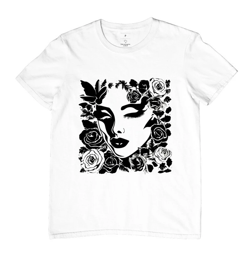 Camiseta Reserva Ink - Mulher em Rosas