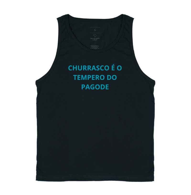 camiseta churrasco é o tempero do pagode