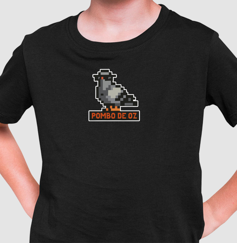 Camiseta Infantil Pombo de Oz Reset8Bit
