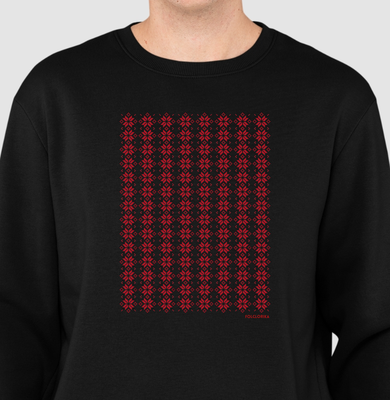 Bordado vermelho
