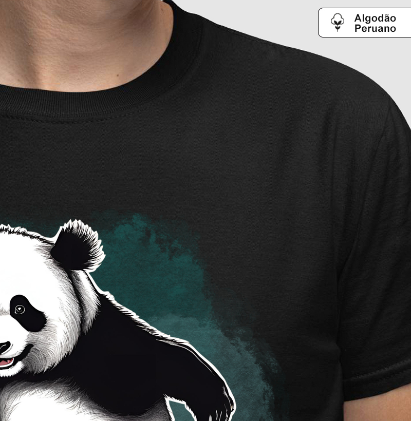 Animals Panda- ALGODÃO PERUANO