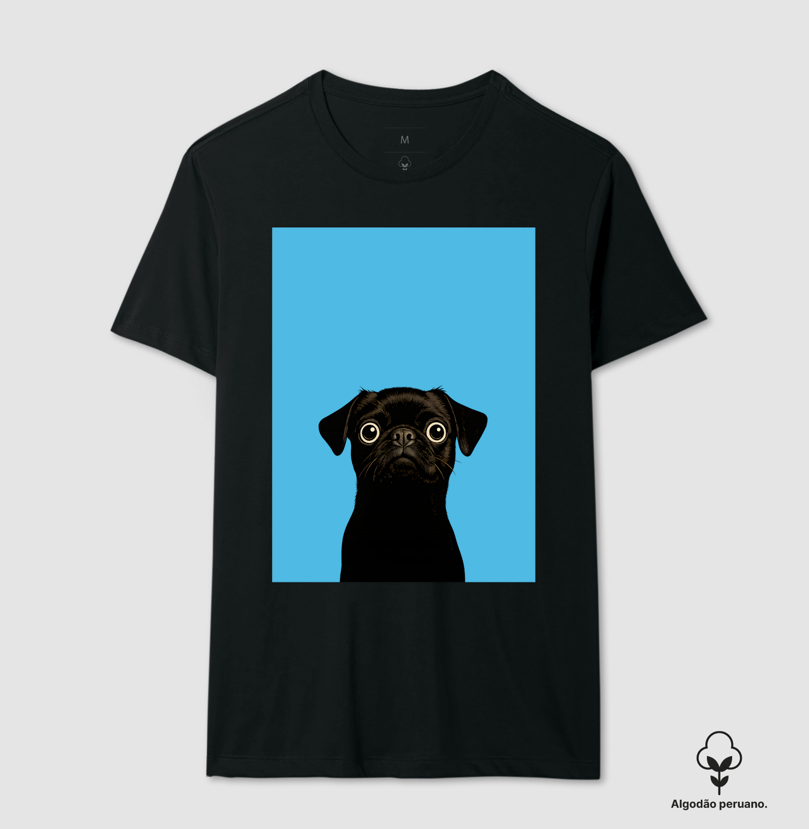 Pug em alerta
