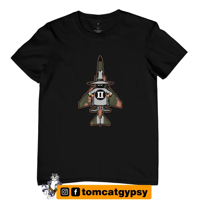 Spooky F-4 Phantom II - Vietnam Camo Aircraft Silhouette 