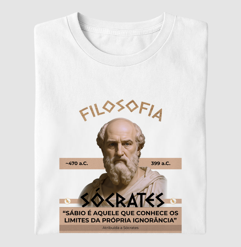 Camiseta Filosofia - Sócrates