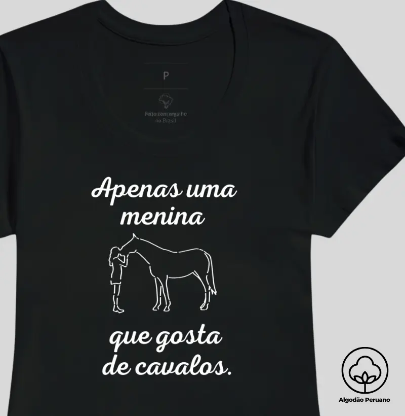 Apenas uma menina Algodão Peruano