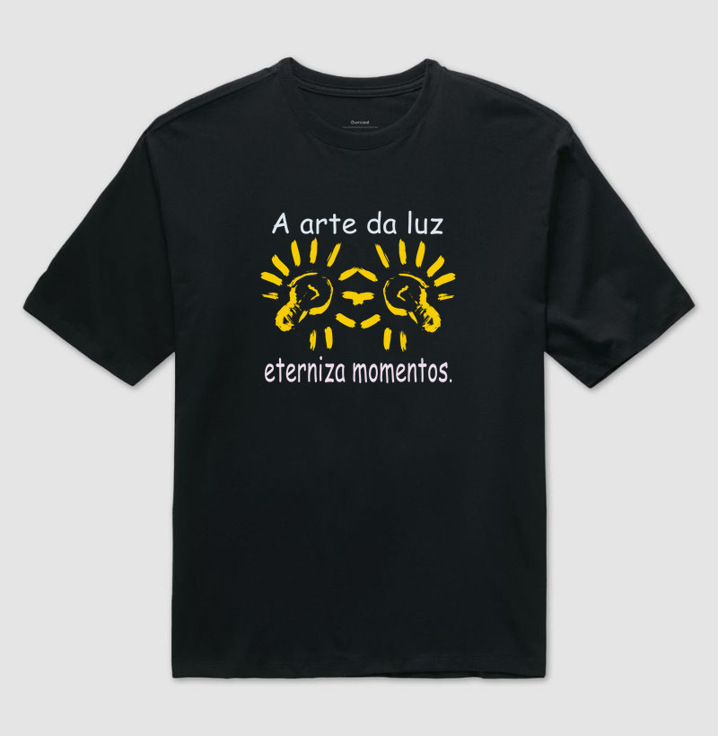 Camiseta estampa luz