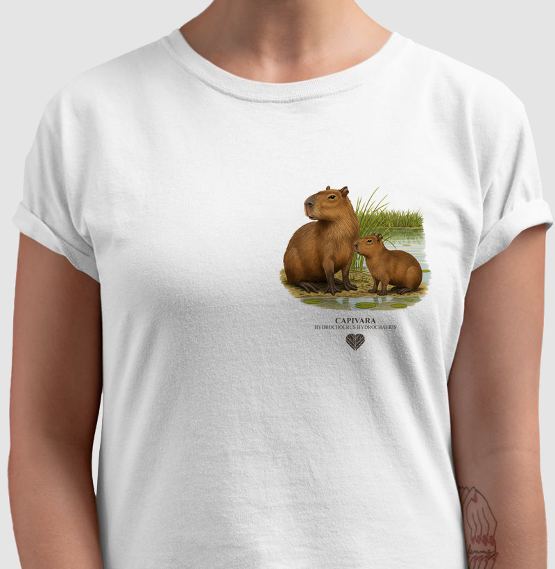 CAMISETA CAPIVARA (ESTAMPA PEQUENA)