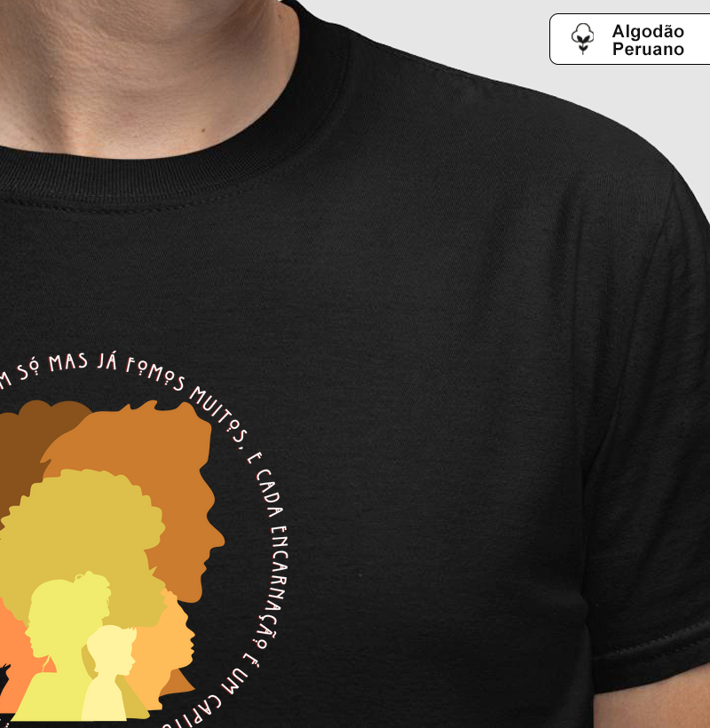 Estampa Já Fomos Muitos Preto Masc.