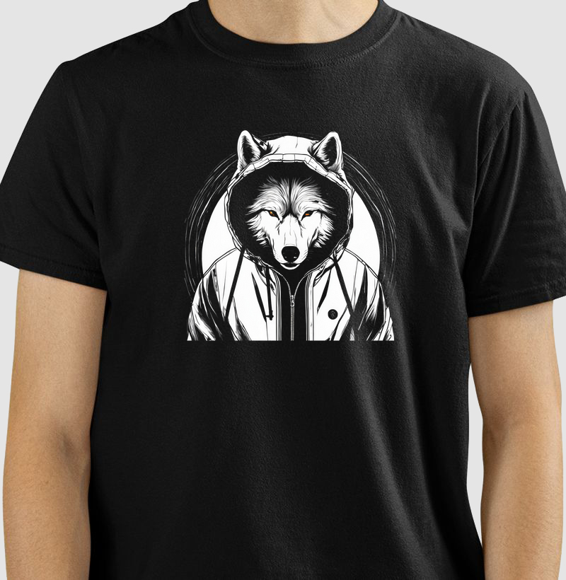 Camiseta Lobo streetwear