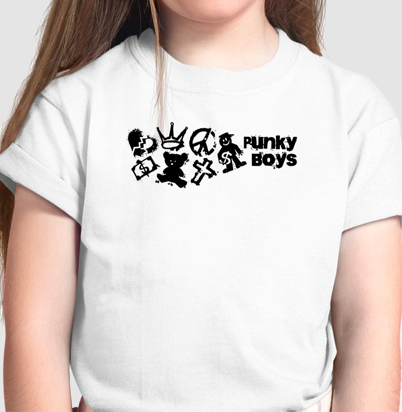 Punky Boys: Camiseta Infantil - Atitude e Estilo Urbano