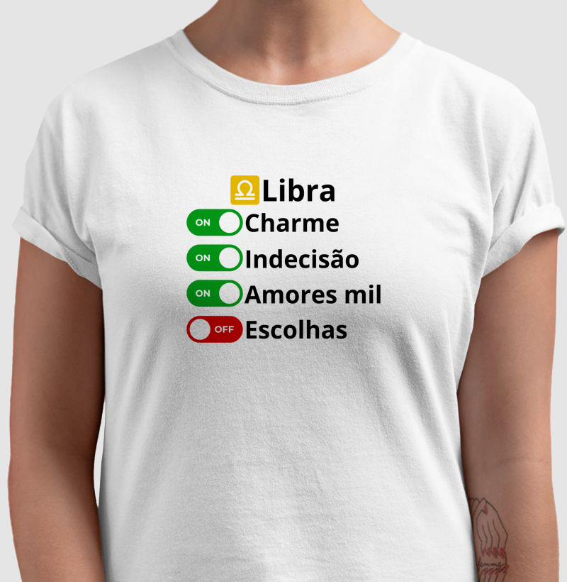 Camiseta Libra Charm