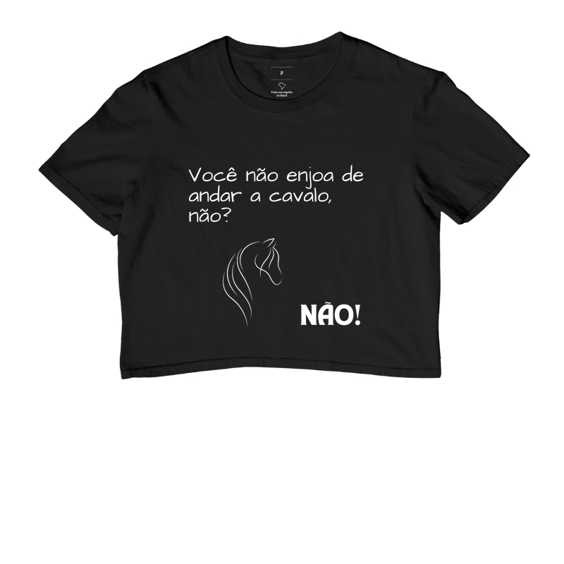 Não enjoa de andar a cavalo?