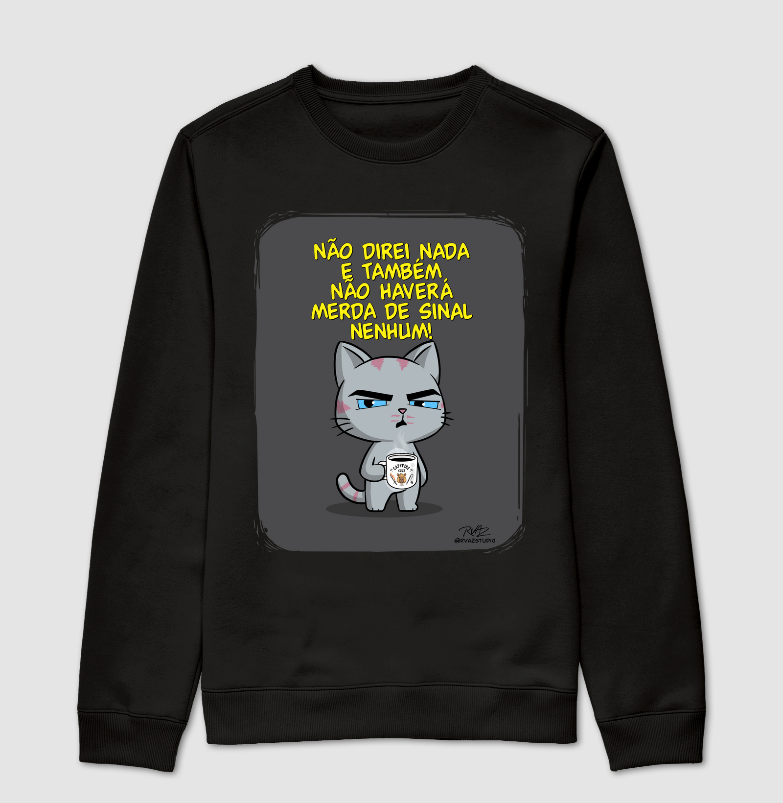 Camiseta Gato Sincero Sinal Nenhum