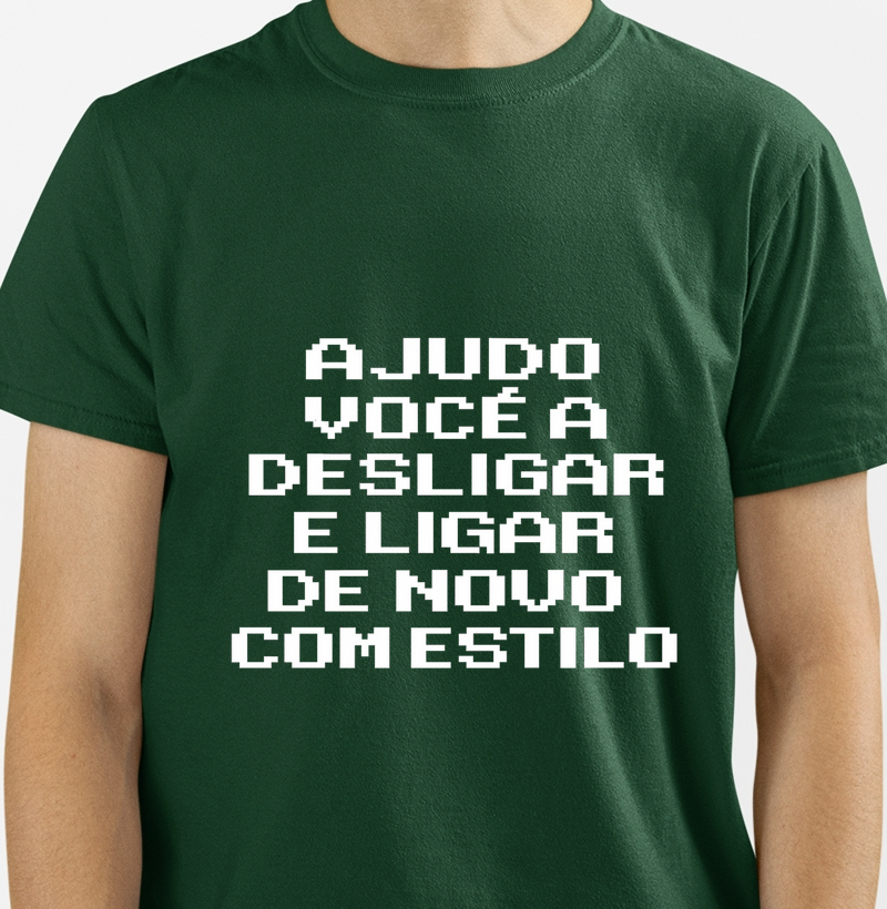 Camiseta Desligar e Ligar com Estilo