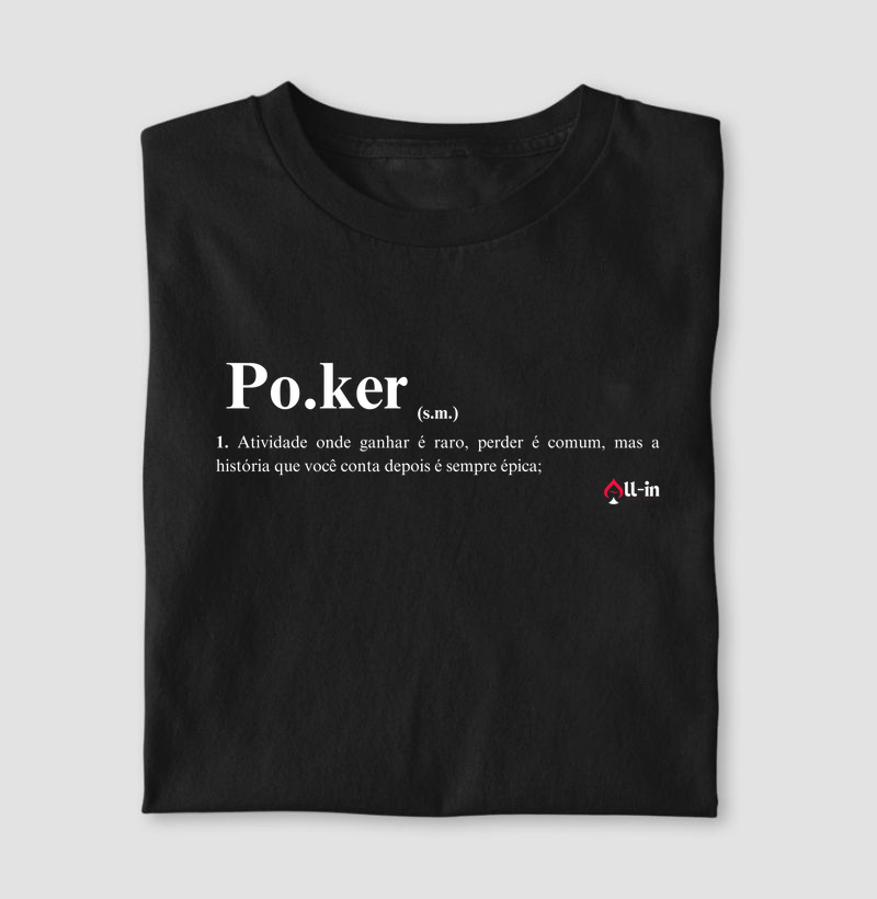 Camiseta "Definição Poker"