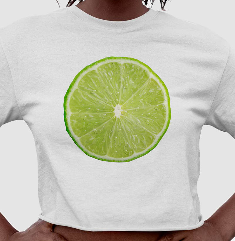 Camiseta cropped Limão