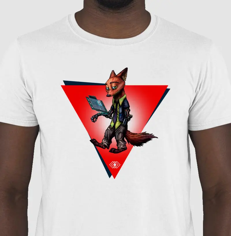 Camiseta modelo - Cyber Fox