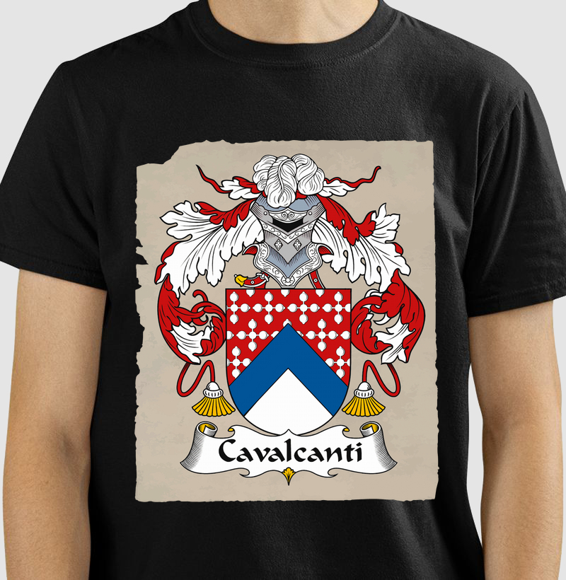 Camiseta Brasão Família Cavalcanti Brasões Sobrenomes